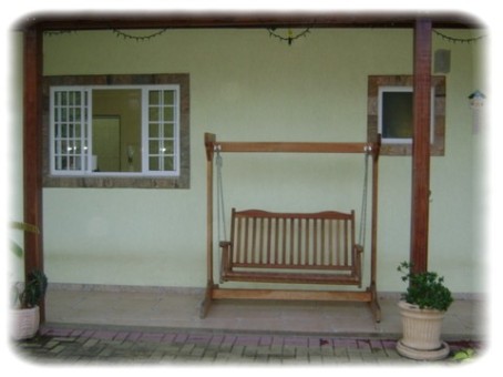Viso Central com lindo balano artesanal de madeira